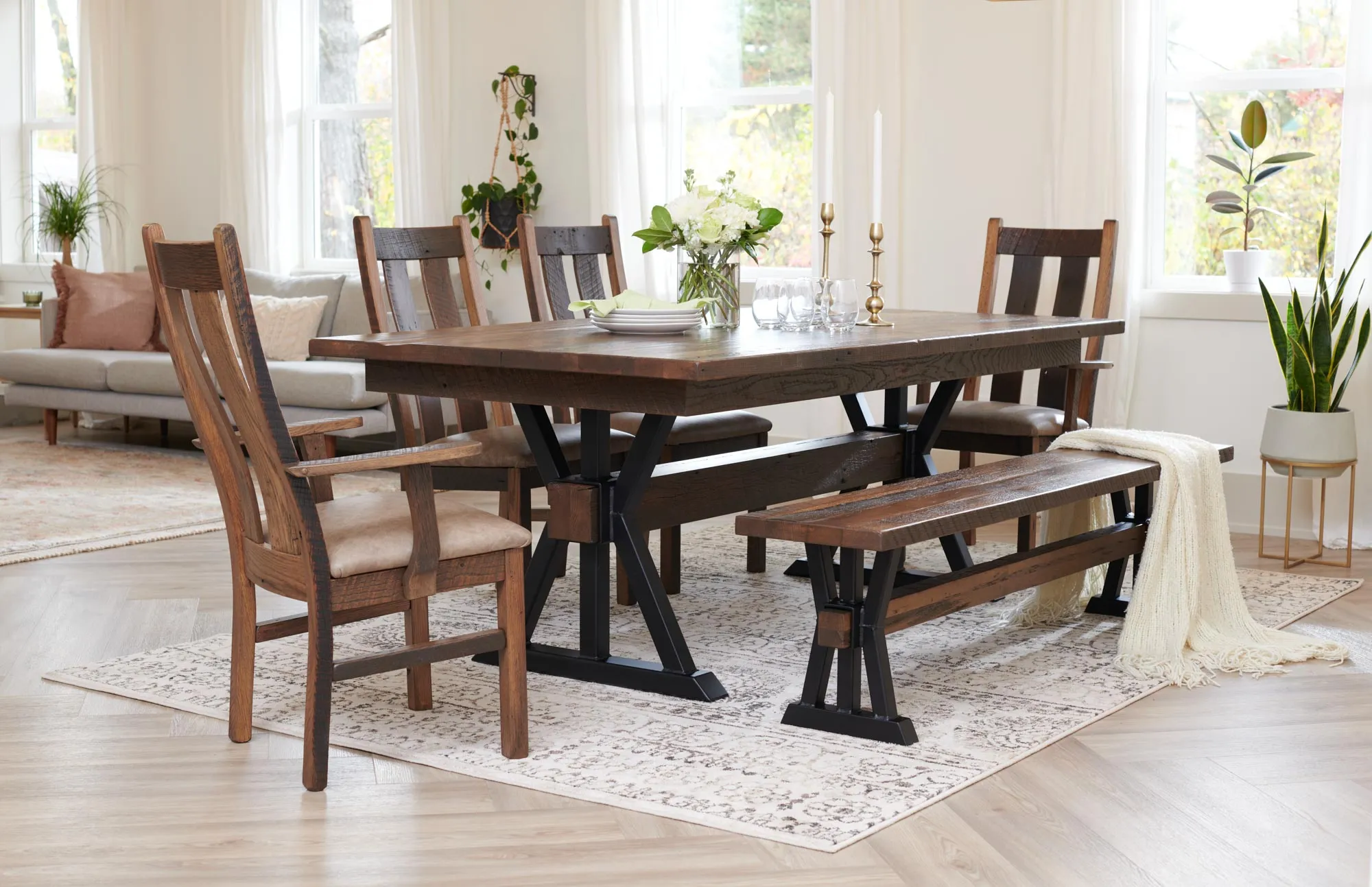 Mattapan solid online wood dining table